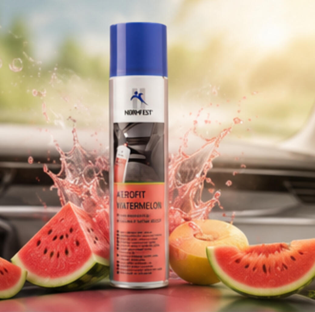 Spray voiture AEROFIT JUICY WATERMELON pour une fraîcheur fruitée énergisante pour un intérieur dynamique.